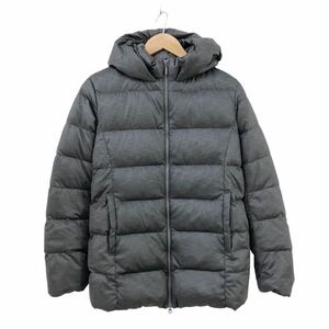 Nm210 UNIQLO ユニクロ ダウン 80％ ストレッチダウン ジャケット ダウンジャケット フード 上着 羽織り アウター グレー レディース M