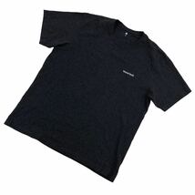 S198 mont-bell モンベル 半袖Tシャツ Tシャツ トップス アウトドア 綿100% コットン メンズ XL チャコールグレー_画像1