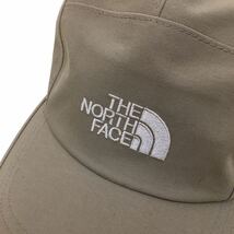 C340-6 THE NORTH FACE ノースフェイス アウトドア CAP キャップ 野球帽 ツバ有り ナイロン 帽子 ぼうし メンズ フリーサイズ ベージュ_画像2