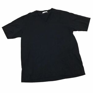 NC217 UNITED ARROWS ユナイテッドアローズ 半袖 Tシャツ ティシャツ トップス カットソー メンズ M ブラック Vネック 黒 無地