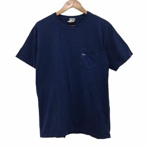 NC210 NOAH ノア 半袖 ポケット Tシャツ デカロゴ バッグプリント ティシャツ トップス カットソー メンズ M ネイビー 紺 綿 100%