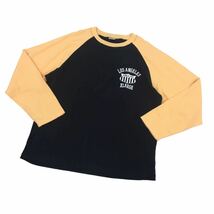 ND174 大きいサイズ Champion チャンピオン 長袖 ロンT ロングTシャツ トップス プルオーバー クルーネック 綿100% ブラック系 メンズ XL_画像1