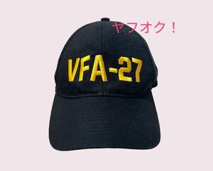 即決あり　アメリカ海軍　VFA-27 F/A-18E 識別帽子　帽子　CVW-5 フリーサイズ　M〜Lサイズ　検索) ワッペン パッチ USNAVY 