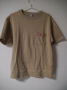 チャムス CHUMS Keystone S/S Pocket Crew Top ポケット Tシャツ Mサイズ ベージュ 半袖 スウェット