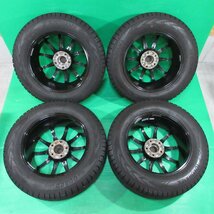 良品 RAV4 225/65R17 冬用バリ山スタッドレス 85-90%山 ヨコハマ iceGUARD G075 4本 5穴PCD114.3 7J +38 ハリアー エクストレイル 中古新潟_画像3