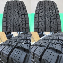 良品 RAV4 225/65R17 冬用バリ山スタッドレス 85-90%山 ヨコハマ iceGUARD G075 4本 5穴PCD114.3 7J +38 ハリアー エクストレイル 中古新潟_画像9