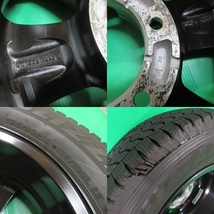 美品 ハイエース 195/80R15 107/105L LT 冬用2021年バリ山スタッドレス 80-90%山 ブリヂストン BLIZZAK VL1 4本 6穴PCD139.7 +33 中古新潟_画像8