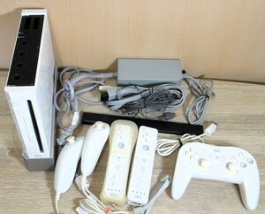 [ used ]Nintendo nintendo Wii RVL-001 white controller /pro controller /nn tea k/ stand / Zelda. legend soft set 