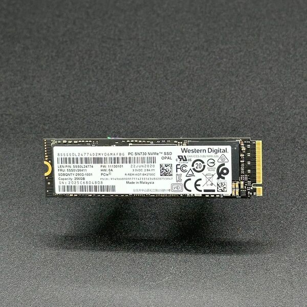 WD Western Digital 256GB SSD PC SN730 NVMe PCIe Gen3 x4 M.2 2280