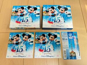 3枚組 初回特典盤 CD アルバム15周年 東京ディズニーシーTDS デラックス ミッキー ミニー ステッカー 旧フェイス 実写 ウイッシュ