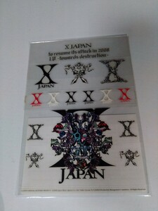 XJAPAN to resume the attack in 2008 I.V. ステッカー