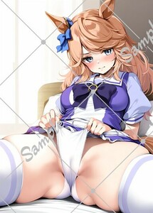 [A4サイズ] イラスト ポスター 最高級印画紙使用 ウマ娘プリティーダービー ウマ娘 ゴールドシチー #1 高精細印刷