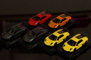 京商　1/64 ミニカーコレクション　ムルシエラゴ　sv 6台セット　Lamborghini　Murcilago　ランボルギーニ