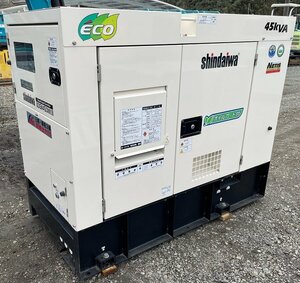 新ダイワ　DGM450MK　新古品　防音型　エンジン　発電機　45ｋVA　やまびこ　現場発電機　オイルガード　デモ機　非常用