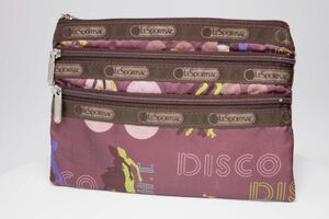 【lesportsac】レスポートサック 3-ZIP COSMETIC DISCO 総柄 DANCE