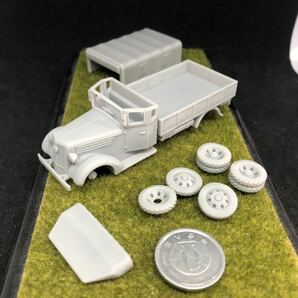 1/72 レジンキット 未塗装 WWⅡ 日本陸軍 九七式自動貨車 トラック 軍用車両 A【同梱可能】Y7201の画像4