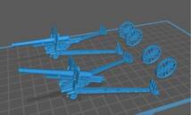 1/35レジンキット　未塗装 WWⅡ　日本陸軍　九六式十五糎榴弾砲 2門　平射曲射指定可能【同梱可】Y3501_画像3