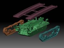 1/72 レジンキット　未塗装 WWⅡ　日本陸軍 戦車　装甲作業機戊型　架橋戦車　戦闘工兵車【同梱可能】 240411_画像4