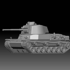 1/72レジンキット 未組立 未塗装 WWⅡ 日本陸軍 四式中戦車 チト 試作型【同梱可能】230324の画像2