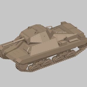 1/72レジンキット 未塗装 WWⅡ イタリア&ドイツ軍 P40 重戦車 【同梱可】240415の画像1