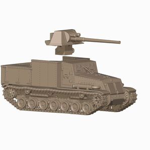 1/35レジンキット 未塗装 WWⅡ 日本陸軍 試製七糎半対戦車自走砲 ナト 【同梱可能】Y3501の画像2