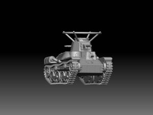 1/72 レジンキット　未塗装 WWⅡ　日本陸軍 九五式軽戦車 指揮車型　B 【同梱可能】240428