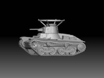 1/72 レジンキット　未塗装 WWⅡ　日本陸軍 九五式軽戦車 指揮車型　B 【同梱可能】240428_画像2