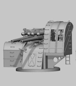 1/35 レジンキット　未塗装 WWⅡ 日本海軍 四十口径八九式十二糎七高角砲 89式12.7cm高角砲