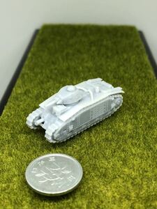 1/144レジンキット　未組立　未塗装 フランス軍　ルノーB1bis重戦車　ワールドタンク ミュージアム　【同梱可能】