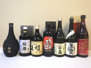 古酒 未開栓 7本セット 芋焼酎 さつま無双 久燿 黒甕 百蔵 どげんかせんといかん 他 720ml 25-44% B1769sz