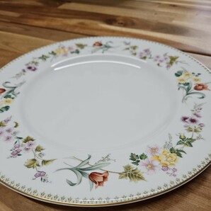  Wedgwood 英国製 ウェッジウッド Mirabelle ミラベル ディナー大皿花柄  アンティーク食器  ヴィンテージの画像1