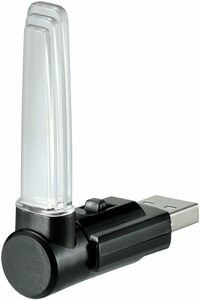 ホワイト カーメイト(CARMATE) 車用 イルミネーション LED クリスタルランプ USB ホワイト CZ407