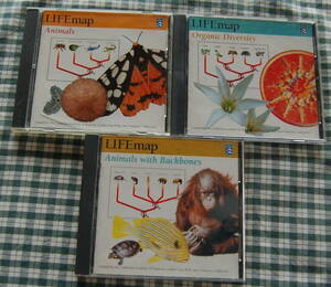 【送料無料】1990年代 Mac CD-ROM 生物学【LIFE map】3枚まとめて中古美品