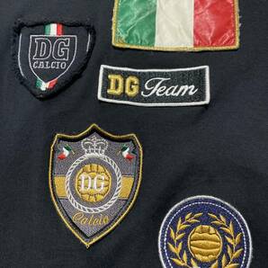 春夏メンズ ドルチェ&ガッバーナ DG CALCIO ワッペン エンブロイダリー ストレッチコットン クルーネック 長袖Tシャツ ロンTの画像3