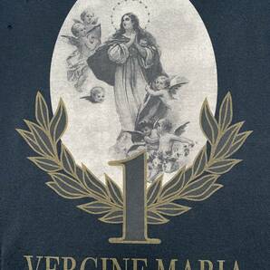 春夏メンズ ドルチェ&ガッバーナ VERGINE MARIA 聖母マリア ベビーエンジェル プリント クラッシュ クルーネック 半袖Tシャツの画像2