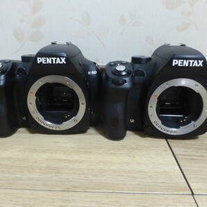 PENTAX ペンタックス K-50 デジタル一眼レフカメラ 2台まとめ 未確認 ジャンク☆の画像1