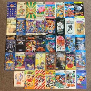 [SFC Super Famicom ] soft owner manual only large amount set sale 39 pcs. condition no check lock man car bi. Mario etc. used present condition sale 