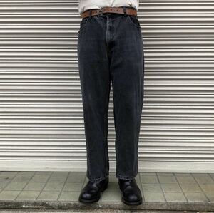 90s USA Penmans デニムパンツ 80s ヴィンテージ ブラック アメリカ古着 ビッグサイズ 黒 W38 96cm テーパード ストア 大きいサイズ