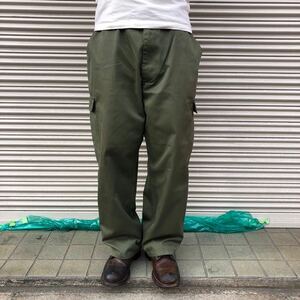 80s ビッグサイズ 2XL ユーロ 軍物 ヴィンテージ カーゴパンツ 90s フレンチ ワーク ミリタリー フランス軍 ヨーロッパ古着 102cm XXL