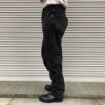 90s Calvin Klein Jeans カルバンクライン ブラックデニム パンツ 黒 後染め ヴィンテージ インディゴ テーパード ジーンズ W32 W84cm_画像6