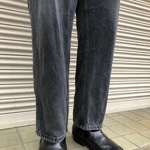 90s USA Penmans デニムパンツ 80s ヴィンテージ ブラック アメリカ古着 ビッグサイズ 黒 W38 96cm テーパード ストア 大きいサイズ_画像4