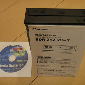 【中古・美品】 Pioneer BDR-212BK パイオニア BD-R BDライター ブラック バルク品