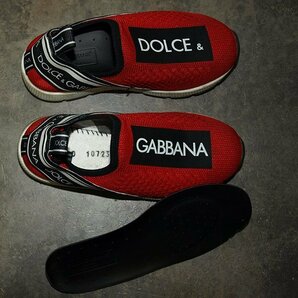 DOLCE&GABBANA◇ドルチェ＆ガッバーナ・子供用スニーカー◇25サイズ・レッド 美品の画像8