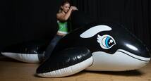 IW (Inflatable World) シャチフロート 3m 黒 SPH付き_画像3