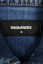 ディースクエアード DSQUARED2 17AW S71AM0873 サイズ:46 クラッシュ加工デニムジャケット 中古 BS99_画像3