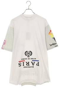 バレンシアガ BALENCIAGA 698811 TMVC9 サイズ:2 アップサイドダウンTシャツ 中古 OM10