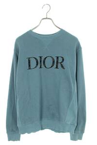 ディオール DIOR 21AW 143J687A0531 サイズ:M ロゴ刺繍オーバーサイズクルーネックスウェット 中古 OM10