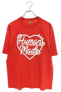 ヒューマンメイド HUMAN MADE 23SS COLOR T-SHIRT #2 サイズ:XL ハートロゴプリントTシャツ 中古 SB01