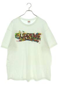 シュプリーム SUPREME 20SS Paint Logo Tee サイズ:XL ペイントロゴプリントTシャツ 中古 OM10