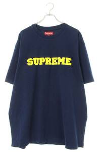 シュプリーム SUPREME 23AW Collegiate S/S Top サイズ:XXL カレッジ ロゴパッチ刺繍Tシャツ 中古 OM10